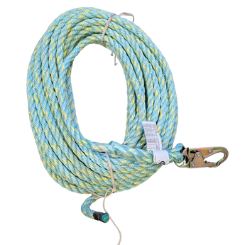 Scaffold 3/4" Polysteel Rope with Hook End