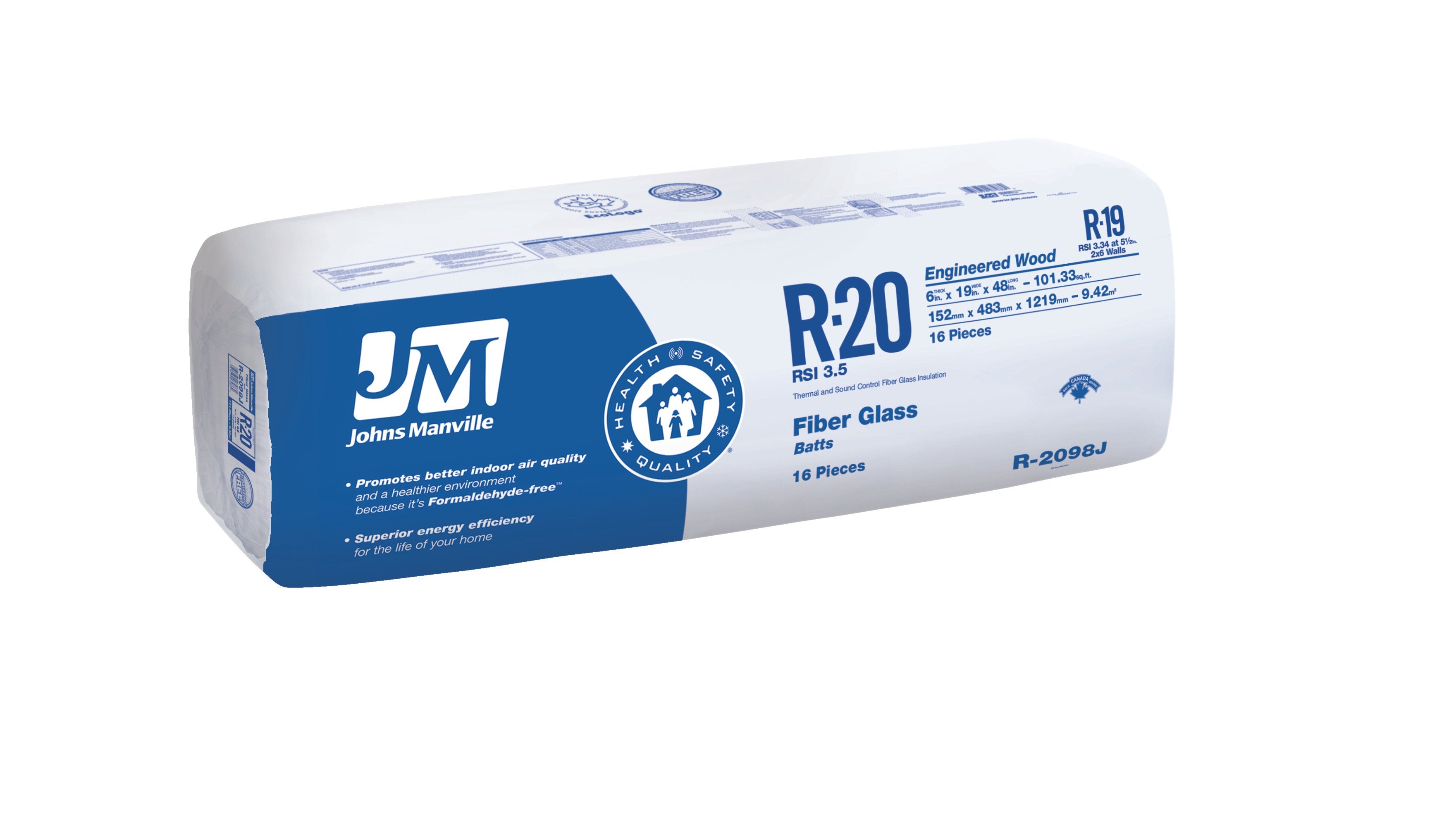 Johns Manville R20 Fiberglass Insulation