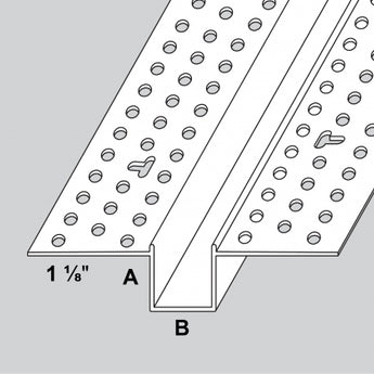 Trim-Tex Vinyl 1/2" x 1/4" Architectural Reveal Bead