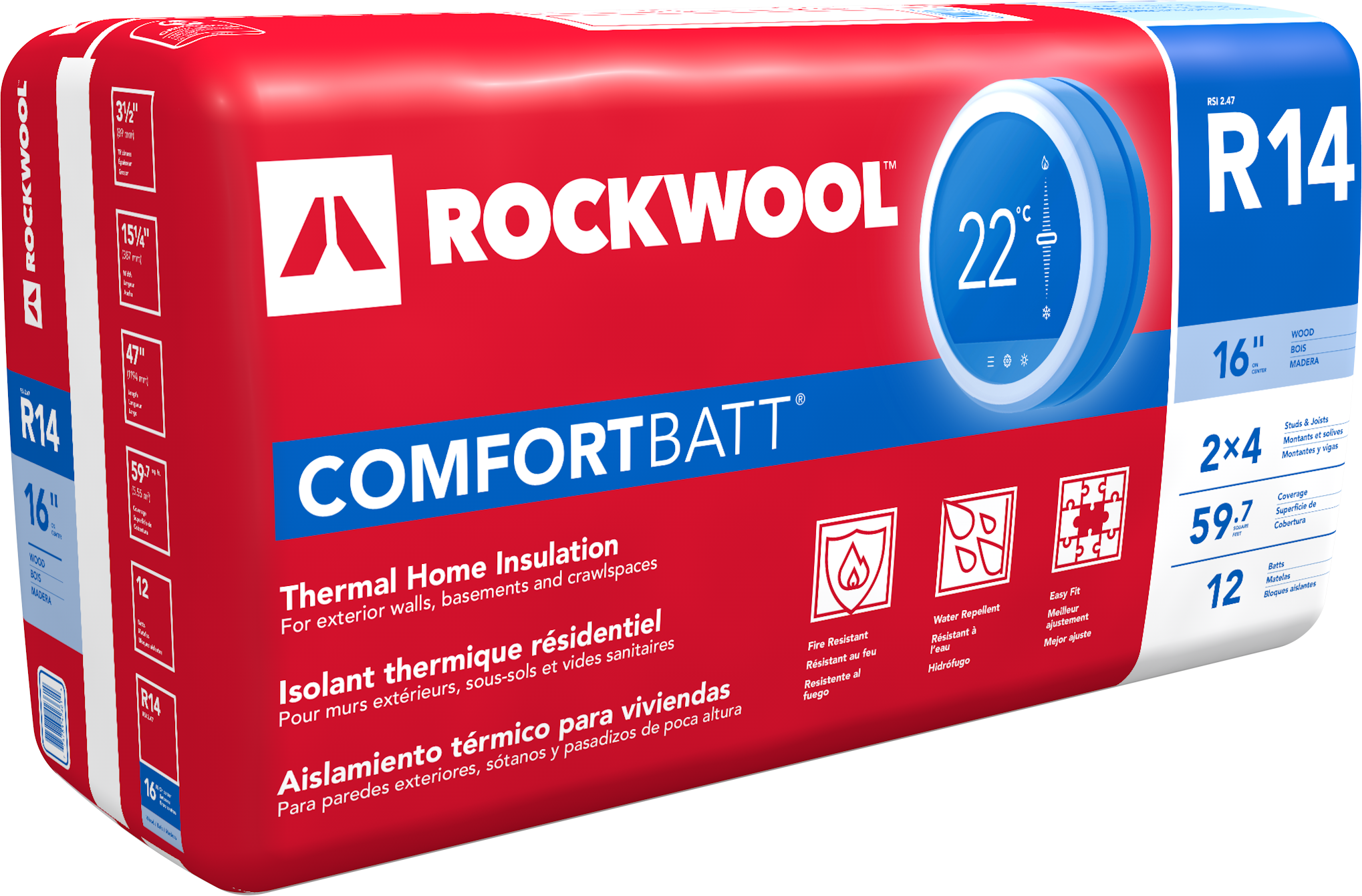 RockWool R14 Comfortbatt Insulation