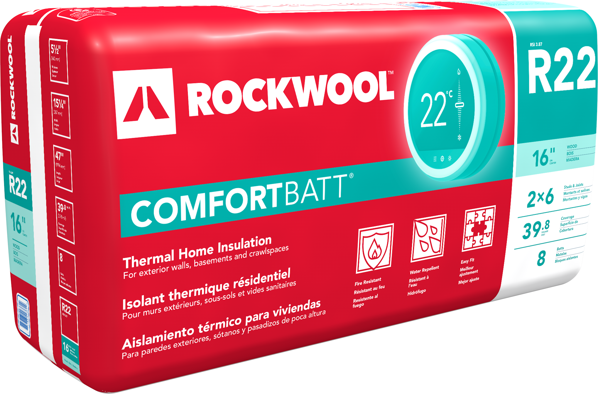 RockWool R22 Comfortbatt Insulation