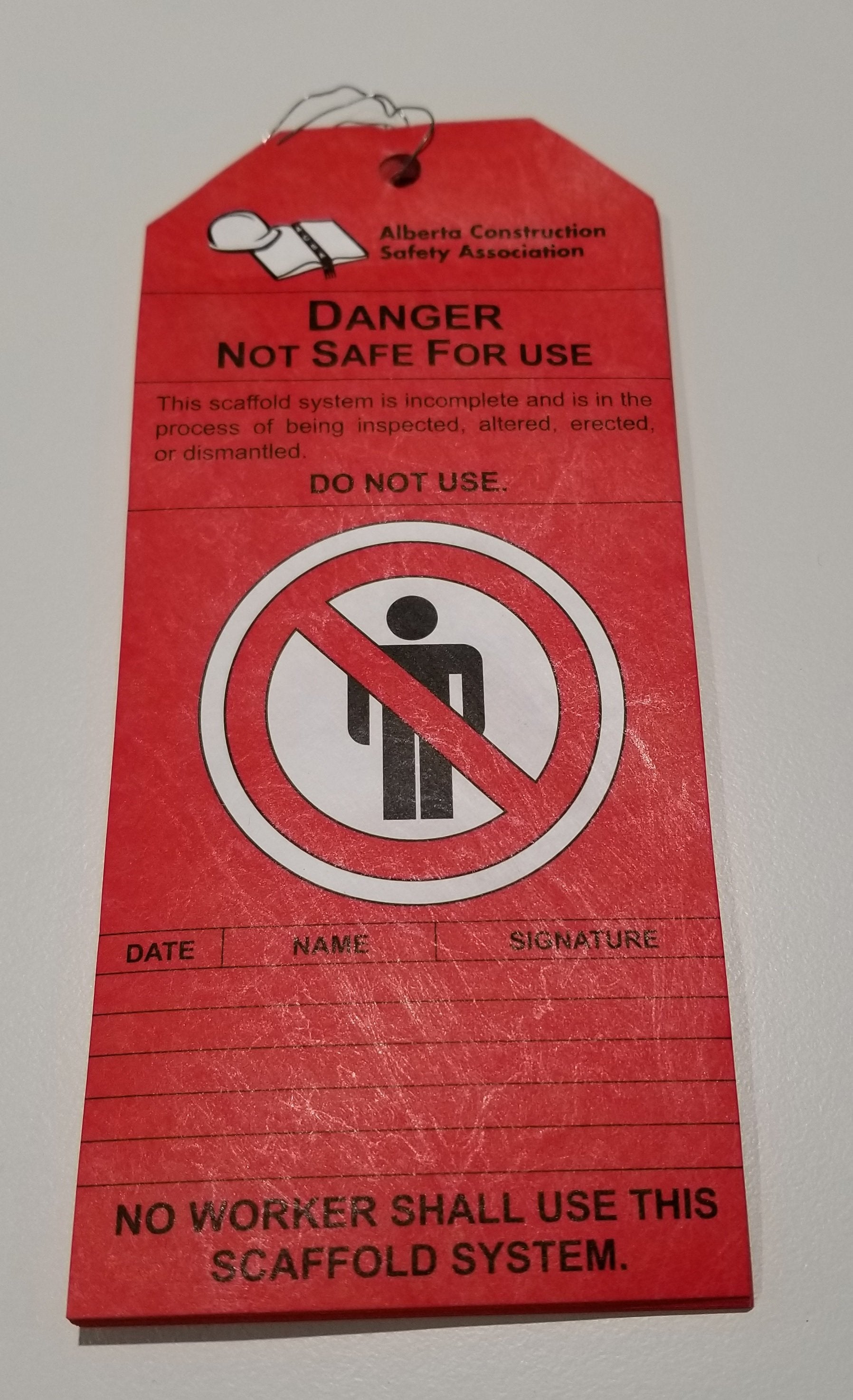 ACSA Scaffold Tags