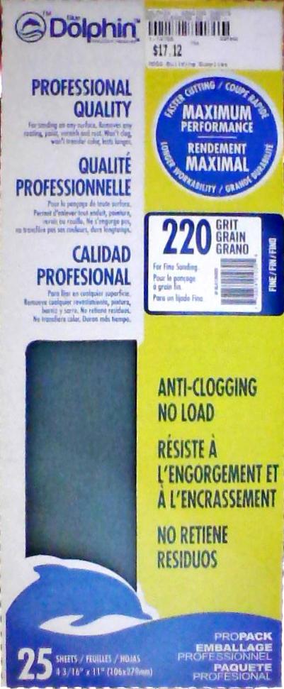 Dolphin Pro Grade 4 3/16" x 11" Sanding Sheets