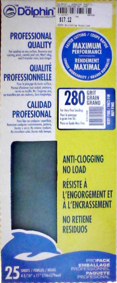 Dolphin Pro Grade 4 3/16" x 11" Sanding Sheets
